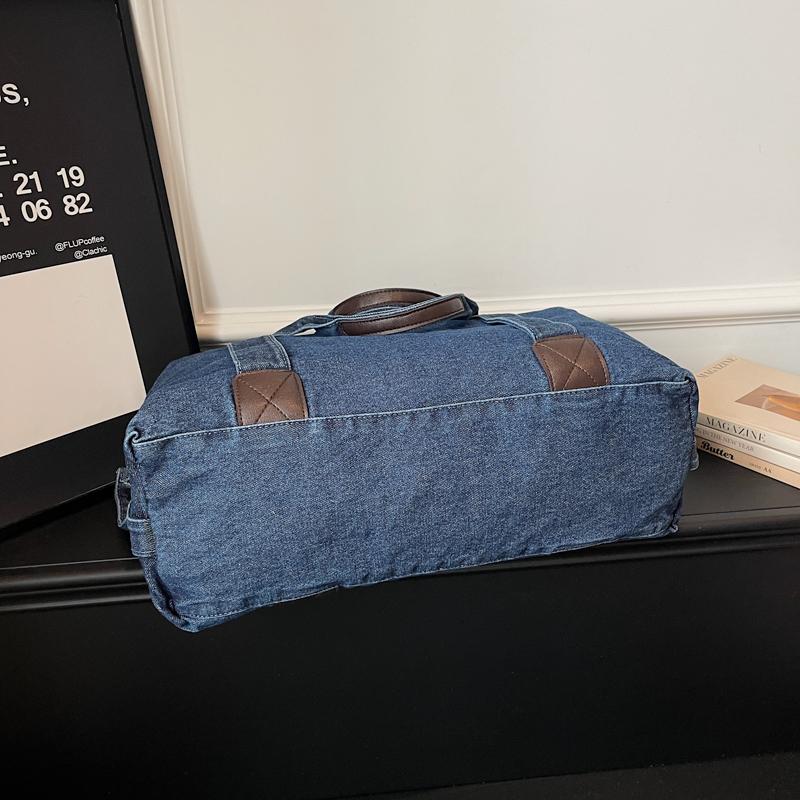 Denim Umhängetasche Damen Handtasche Große Kapazität Wasserabweisend Crossbody Tasche