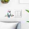 Branch Bird Self Adhesive Switch Wall Sticker for Bedroom Study Living Room Home Decor