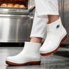 Food hygiene boots soft sole work shoes acid and alkali oil resistant white rain shoes labor insurance wear resistant chef water shoes