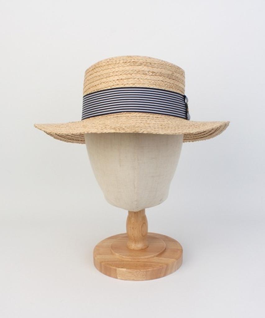 Yunibeosyeolkemiseuteuli Stripe Line Raffia Panama Hat Panama Hat