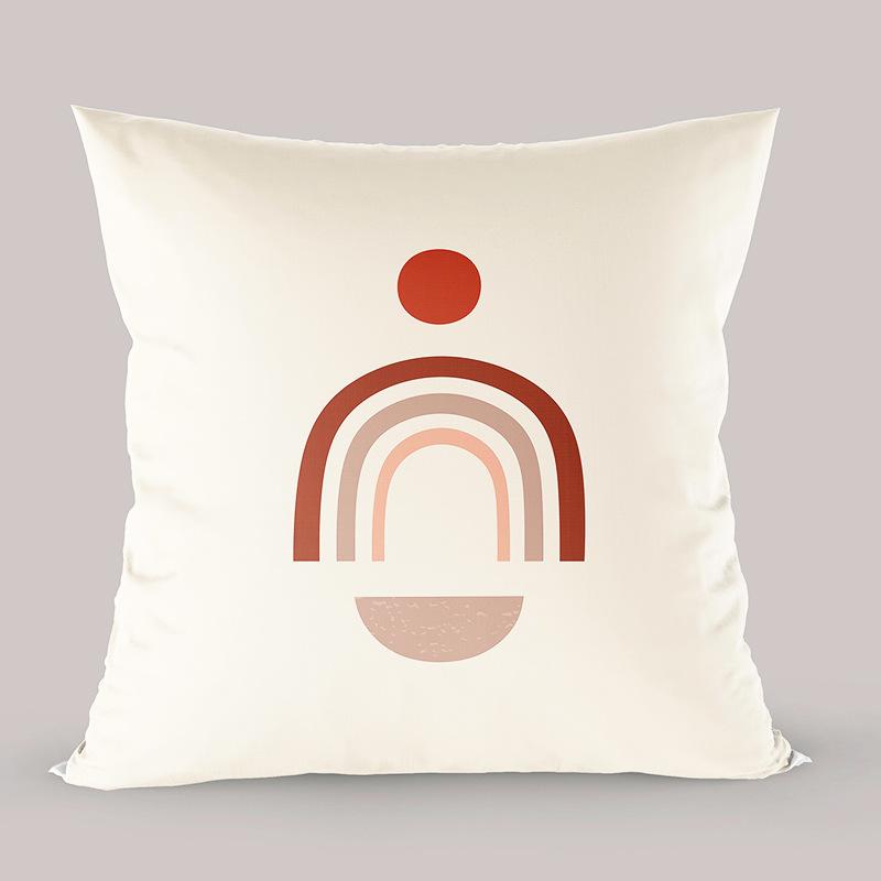 Nordic Light Luxury Wabi-sabi Style Pillow Abstract Color Simple Modern Sofa Cushion Office Bed Pillow