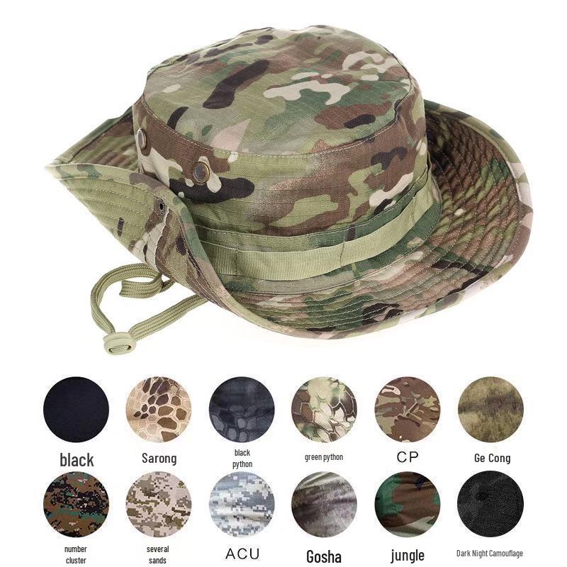 Men's Tactical Camouflage Military Sun Hat - Outdoor/Fishing/Fisherman Hat