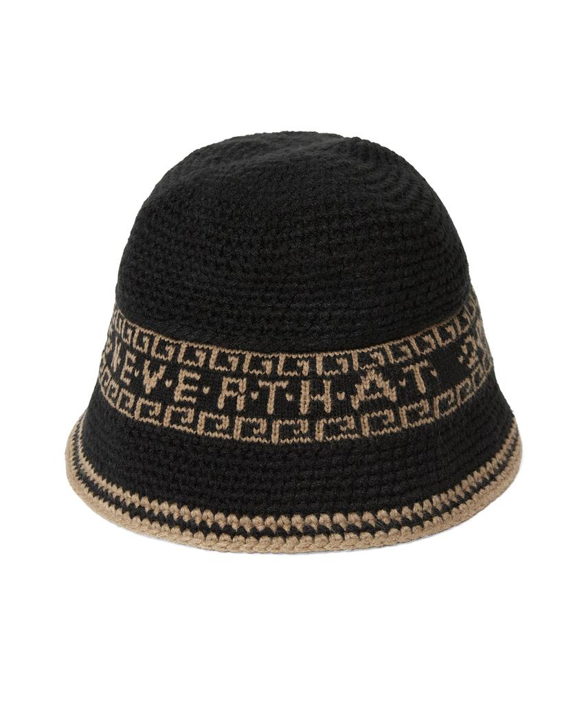 THISISNEVERTHAT Crochet Bucket Hat Black