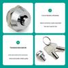 Spring-Loaded Mini Push Lock for Advertising Light Boxes and Cabinets