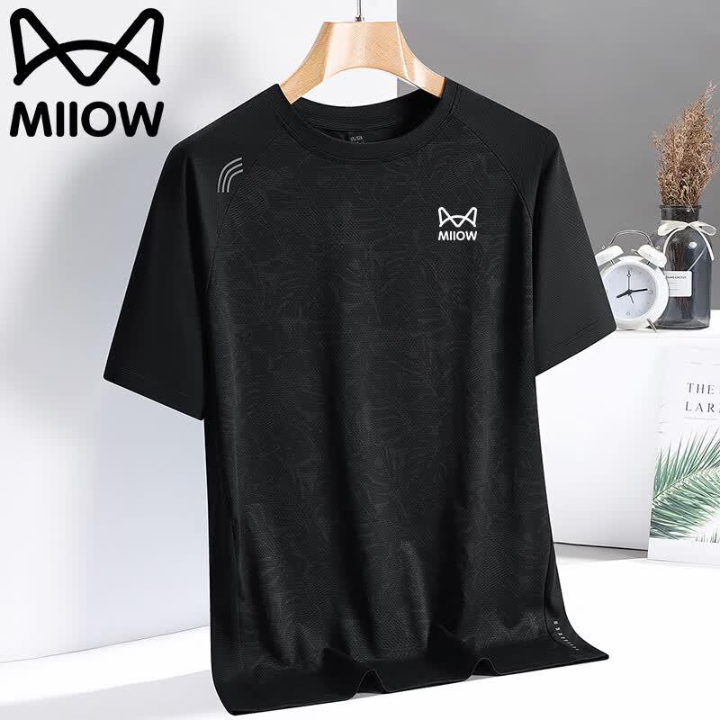 Мужская футболка с коротким рукавом MiiOW 3XL чёрный