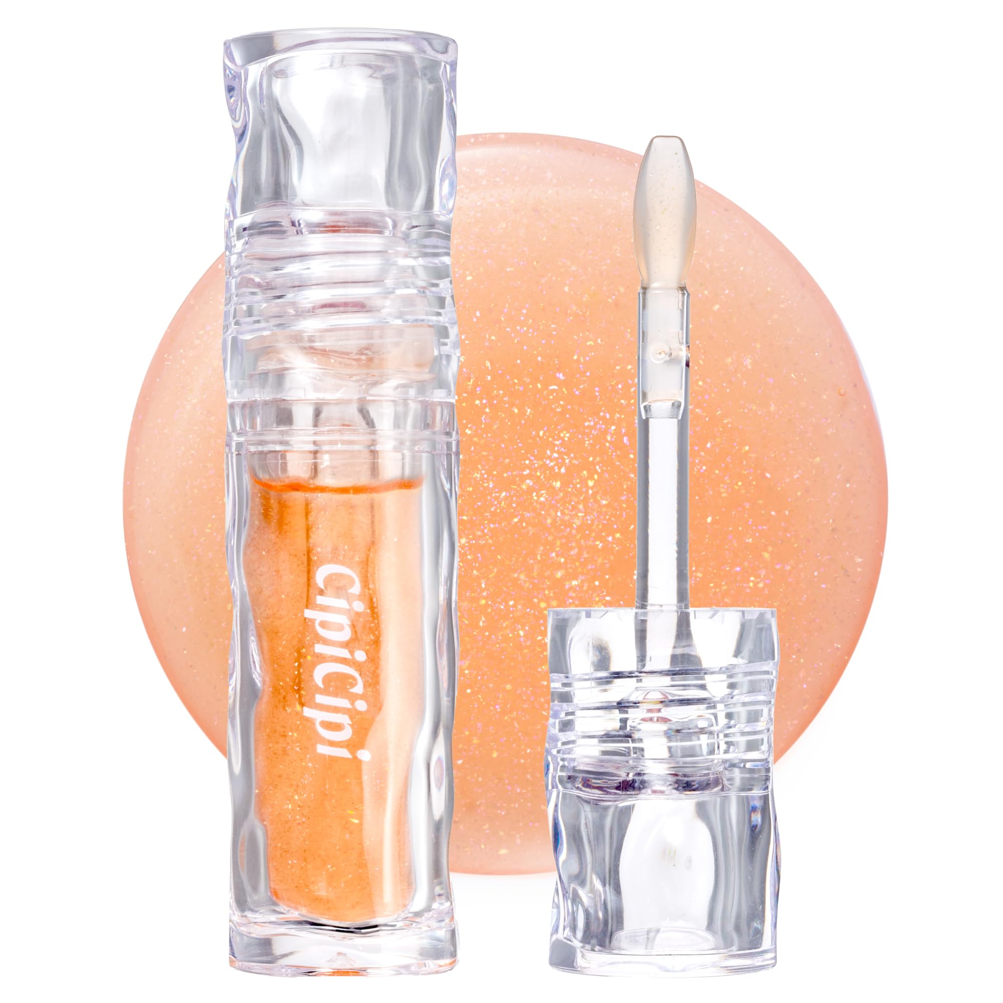 

CipiCipi Glass Plumper 04 MIKAN Jelly Lip gloss plumper plumps lips with pearl [Official] 3.4g / non-sticky