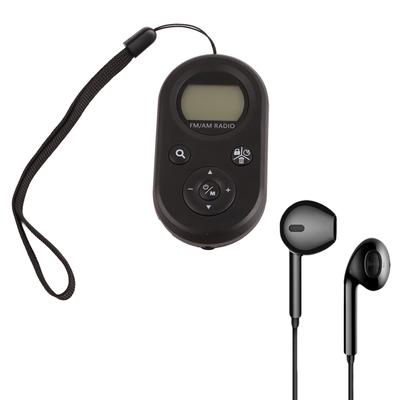 Pocket Radio Mini AM FM Radio Portable Rechargeable Radio for Outdoor Walking Running Jogging
