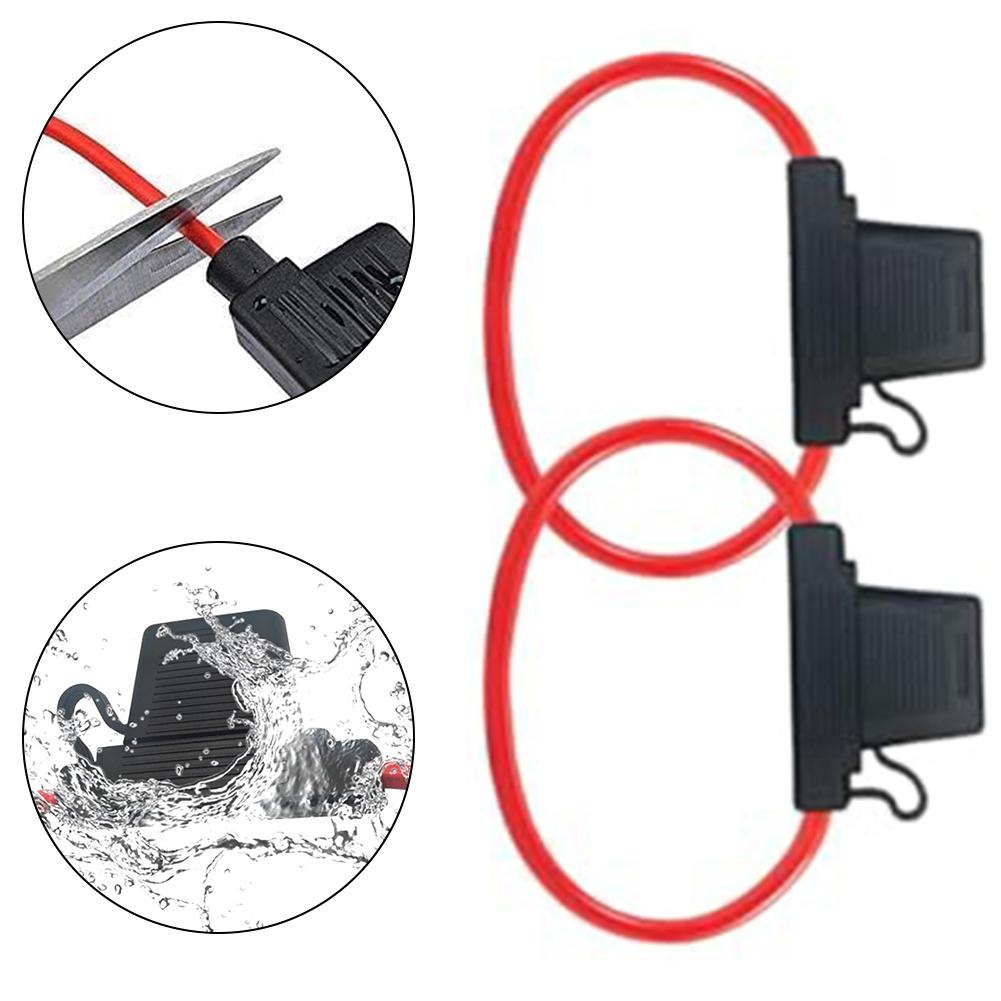 15.75 Inches L Car Inline Fuse Holder Heavy Duty Fuse Holder Panel Mount Fuse Holder Reliable Power Distribution