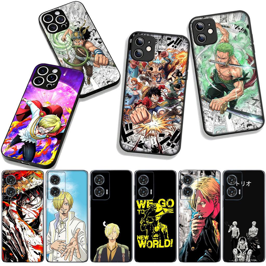 Cover for OPPO A54 A40 A60 A80 A18 A16 A17 A38 A78 A79 A57 A55 A3 Pro A96 A15 A12 Phone Case One Luffy Sanji Roronoa Zoro Piece