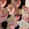 Silver needle same gold earrings women's light luxury high-end temperament pearl stud earrings retro new earrings