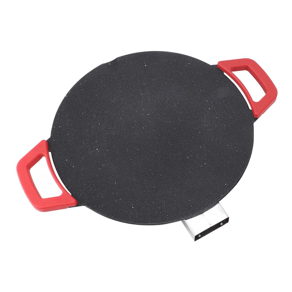 Elektrická grilovací pánev 30 cm Kulatá grilovací mřížka Konkávní design Nepřilnavý knoflík teploty