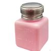 Alcohol Pump Dispenser Bottle for Makeup Remover In Pink