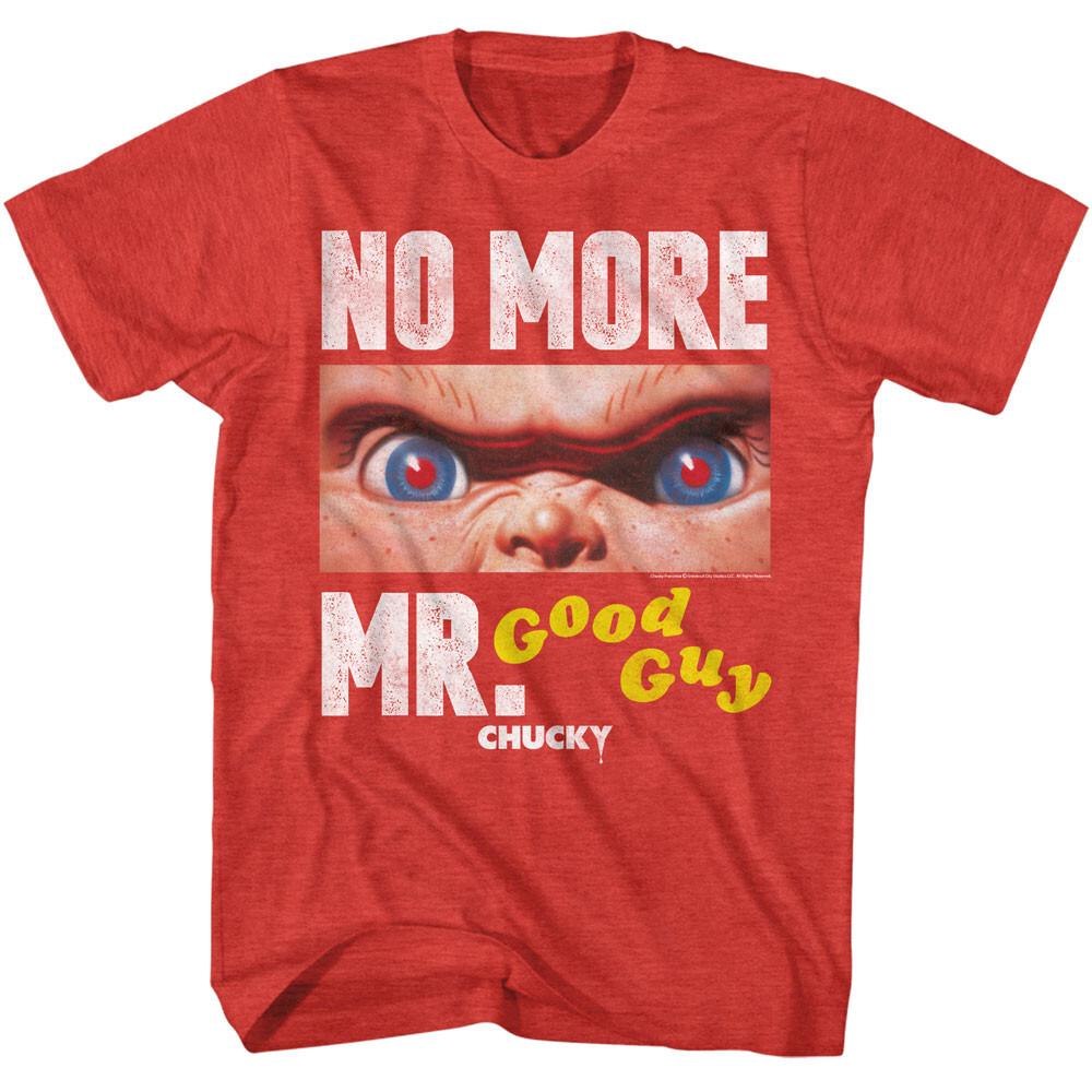Childs Play Chucky Creepy Eyes No More Mr Good Guy Men T Shirt M