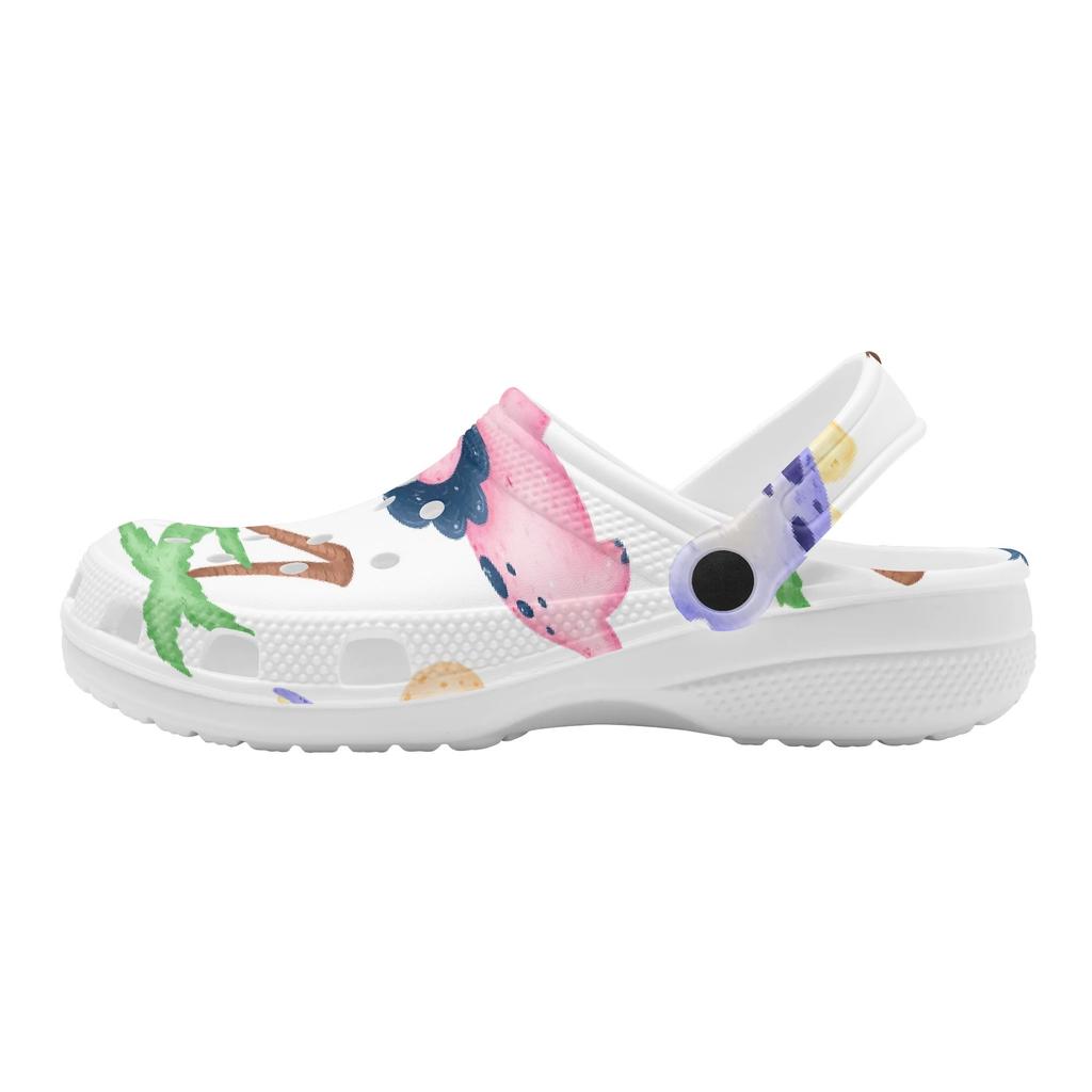 Adult Unisex Colorful Printed EVA Clogs Lightweight Soft Slip On Casual Shoes Soft Sole Summer Sandals Casual Daily Wear