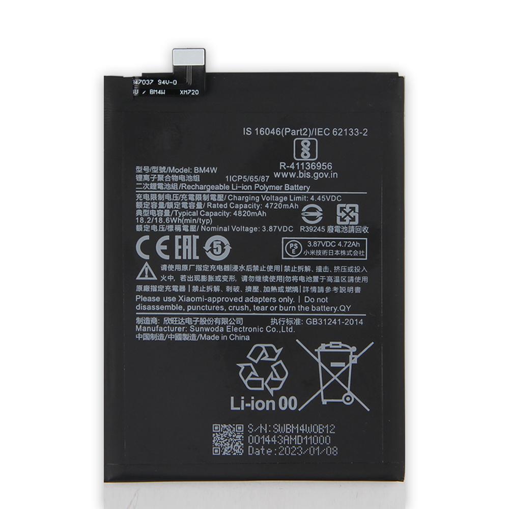 Baterie de telefon de schimb BM4W pentru baterii de telefon Xiaomi Mi 10T Lite 5G 4820mAh cu instrumente