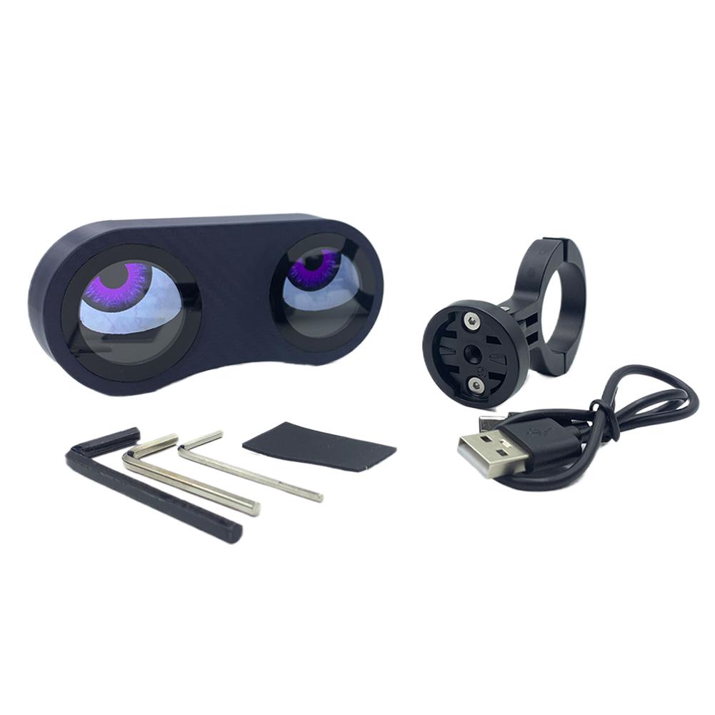 Motorcycle Bicycle Rearview Mirror Decorative Lights Dual 3D Dynamic Devil Eye LED Light Retrofit Kit For Night Riding