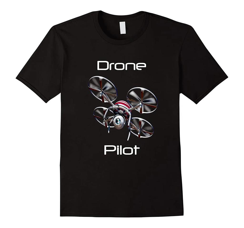 Quadcopter Drone Pilot TShirt Summer Cotton Short Sleeve ONeck Unisexs T Shirt New S3XL