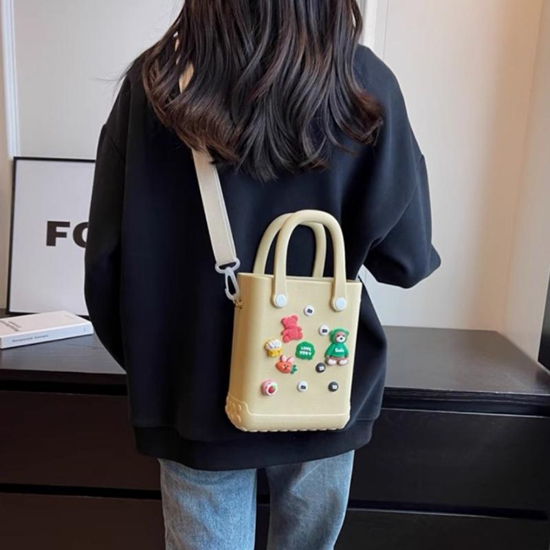 Women Mini Tote Bag EVA Flexible Bag Practical for Vacation Office and Travel Shopping
