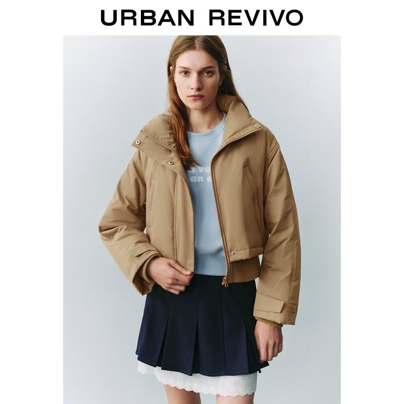 UR Women's Faux Two-Piece Stand Collar Down Jacket