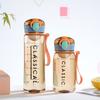 400ml/ 500ml Water Bottle Food Grade Large Capacity Bounce Cover Leak-proof PC Summer Simple Tea Leak Bottle Daily Use