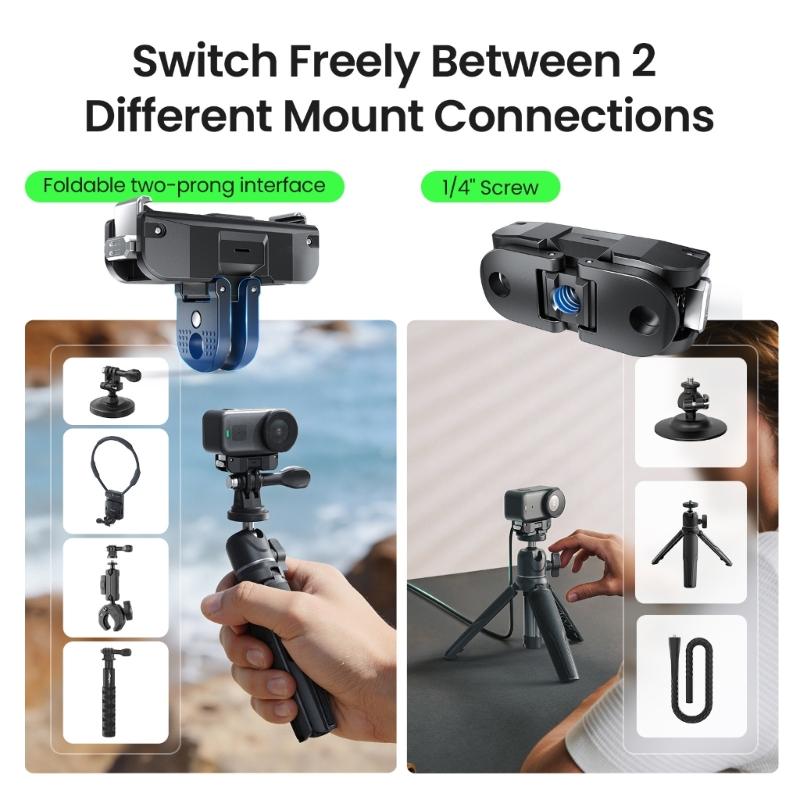 Magnetic Quick Release Mount for Camera Nylon Base with Charging Port Multiple Angle Adjustment