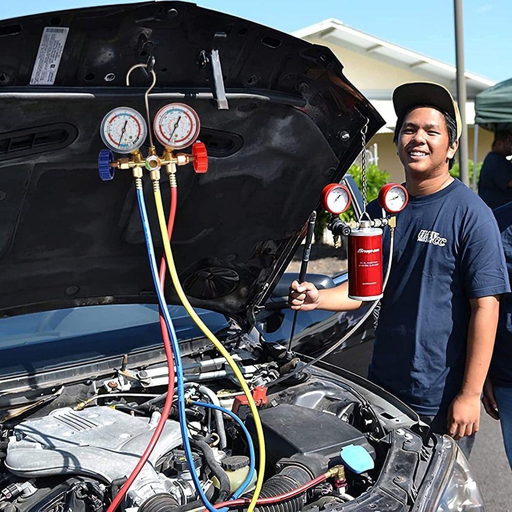 Adjustable AC Diagnostic Manifold Gauge Set  for R410a R22 R134a R404a Refrigerant