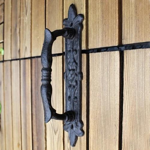 European Retro Atmosphere Garden Courtyard Cast Iron Craft Door Handle Home Wall Decoration Door Handle