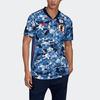 Adidas Player Edition 20-21 Season Japan Team Contrast Print Sports Short Sleeve T-Shirt Men Tops Blue ED7371