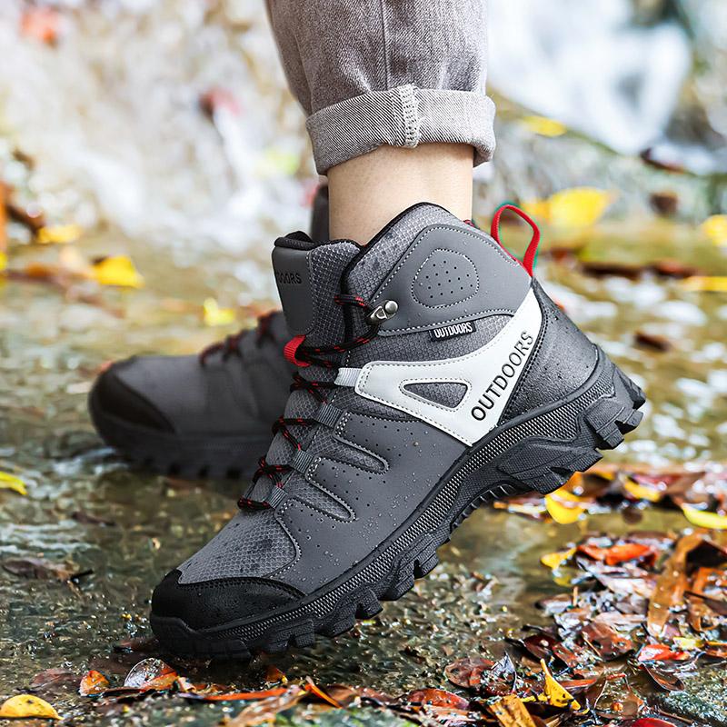 Fashion Mens Boots Winter Short Boots Outdoor Men Hiking Boots Autumn Sneakers Light Non slip Men Desert Boots Ankle Boots