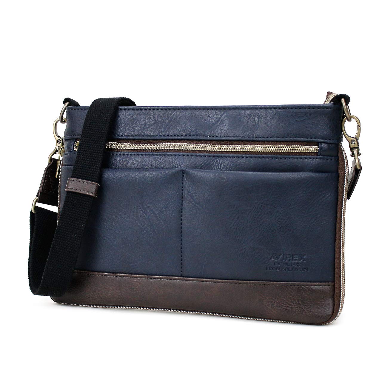 

AVIREX Larga Mini Shoulder Bag Sacoche 2-Way AX2030 Navy
