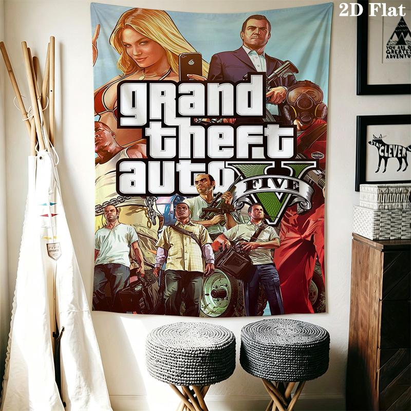 Grand Theft Auto V Urban Chaos Bedding 1 Duvet Cover 2 Pillowcase Without Core Soft And Comfortable Bedding Set Christmas Birthday Gift