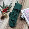 37CM Knitted Wool Christmas Stockings - Diamond & Candy Gift Bags, Small Hanging Ornaments