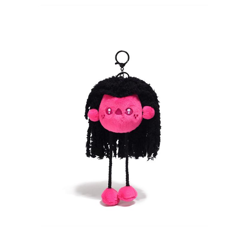 Quirky Colorful Potato Girl Plush Keychain Trendy Unique Design For Keychains