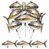 10Pcs Realistic Tuna Inflatable Balloons Aluminum Foil Ocean Fish Party Decorations Fishing Theme Birthday Supplies