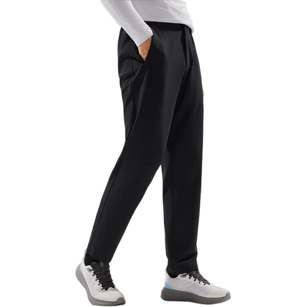 Seria fitness Li Ning Wiatroszczelne Wodoodporne Spodnie sportowo-casualowe z logo Męskie spodnie AYKW045-2