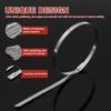 180 Pcs Cable Tie Plier Fastening Strap Cable Tie Stainless Steel Self-Locking Ties High Temperature Resistant Metal Hand Tools