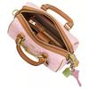 Coach Handbag Valentine's Day Limited Rowan 17 Classic Presbyopia Chain Flower Charm Detachable Shoulder Strap Artificial Leather Boston Bag Crossbody