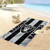 Ręcznik plażowy z nadrukiem Las Vegas Raiders, Duży miękki szybkoschnący ręcznik na plażę, kemping, basen