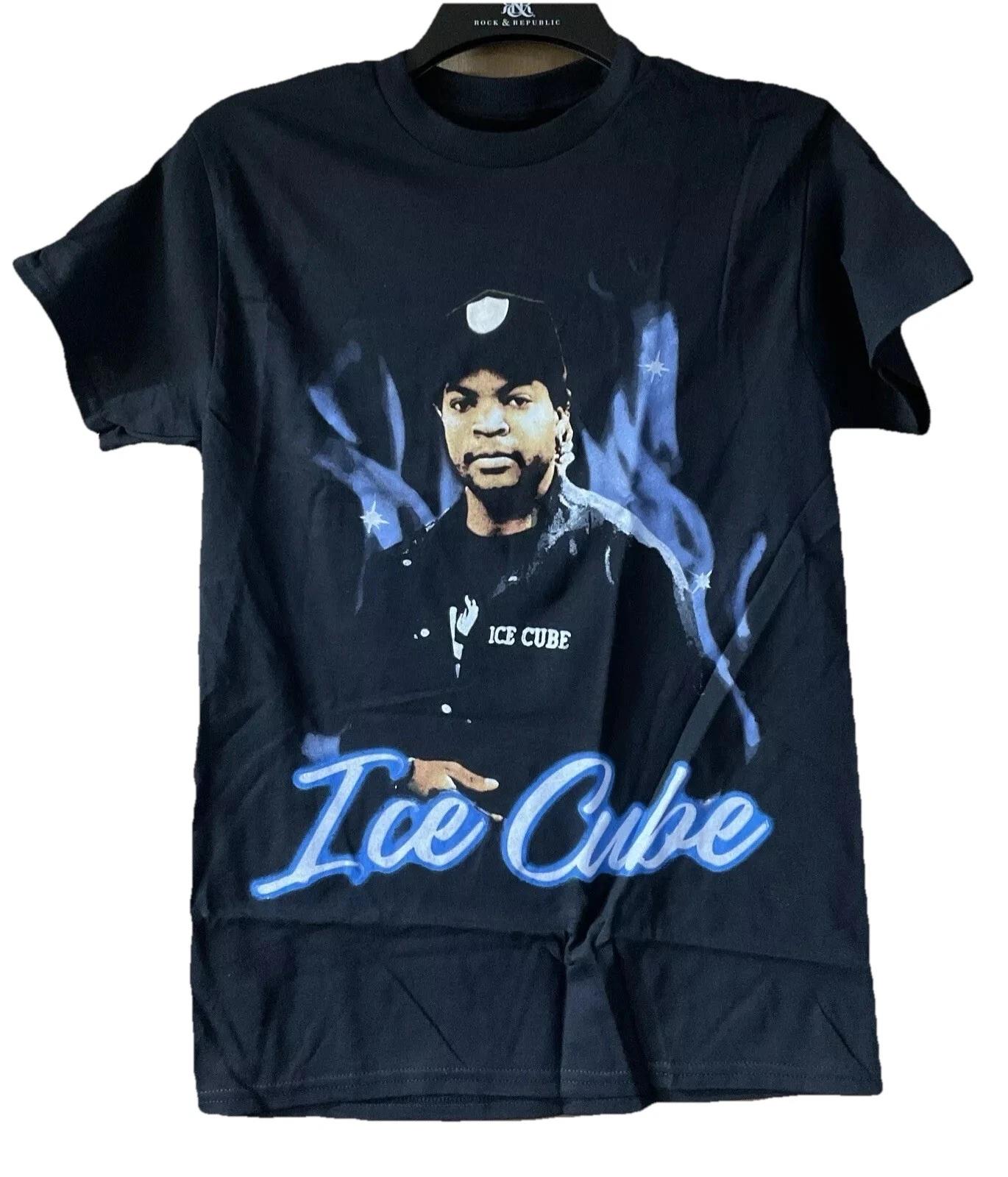 NWT Ice Cube T-Shirt Hip Hop Rap Black Cotton Men’s S 3XL