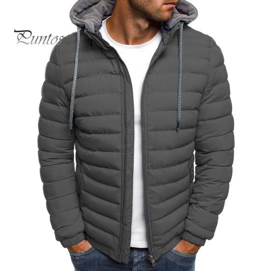 

Мужская хлопковая куртка с капюшоном, завязками на шнурке, длинными рукавами, застежкой-молнией, повседневное пальто, ветрозащитная плюшевая подкладка, утолщенная теплая верхняя одежда M серый