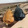 Taillenhängende große Kapazität Reißverschluss Retro Leder Handgemacht Münz- Koreanischer Ins Multifunktional Reines Rindsleder Autoschlüssel Tasche