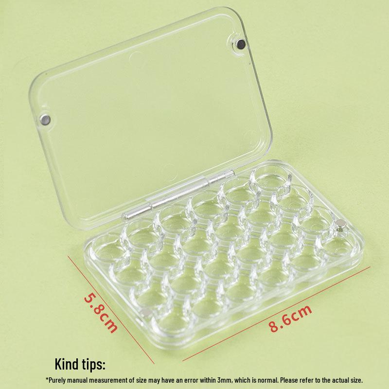 Portable 24-Color Watercolor Paint Box with Moisturizing, Magnetic Seal, and 0.8ml Capacity