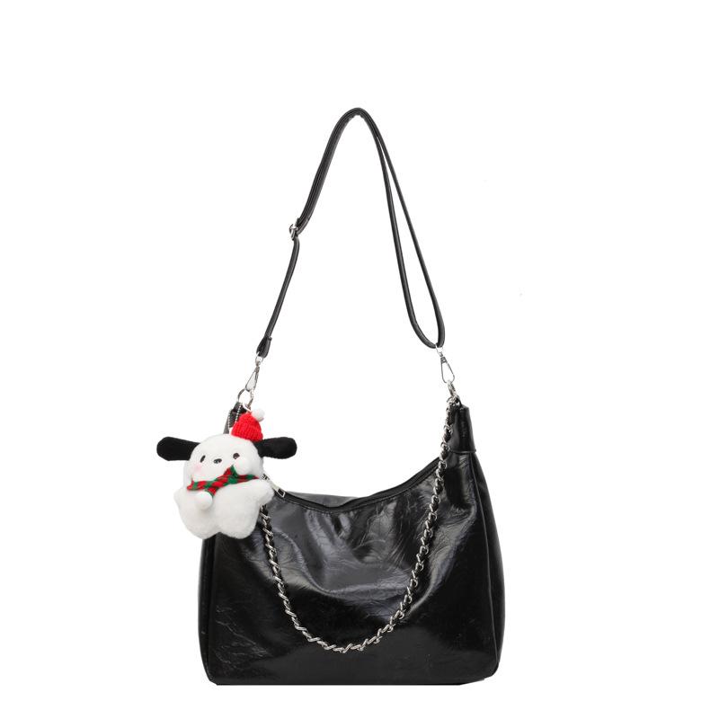 Casual Large-capacity Bag Women's New Tote Bag Solid Color Versatile Messenger Bag