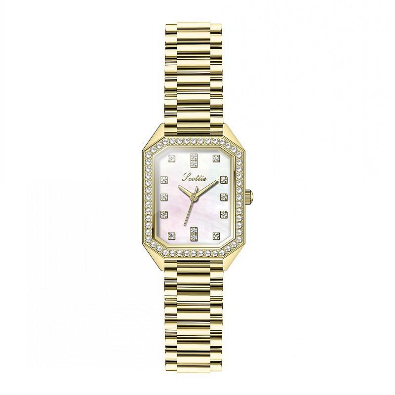 Fashion Ladies Watch Square Diamond Dial Watch Femininity Stainless Steel Strap Personalized Watch