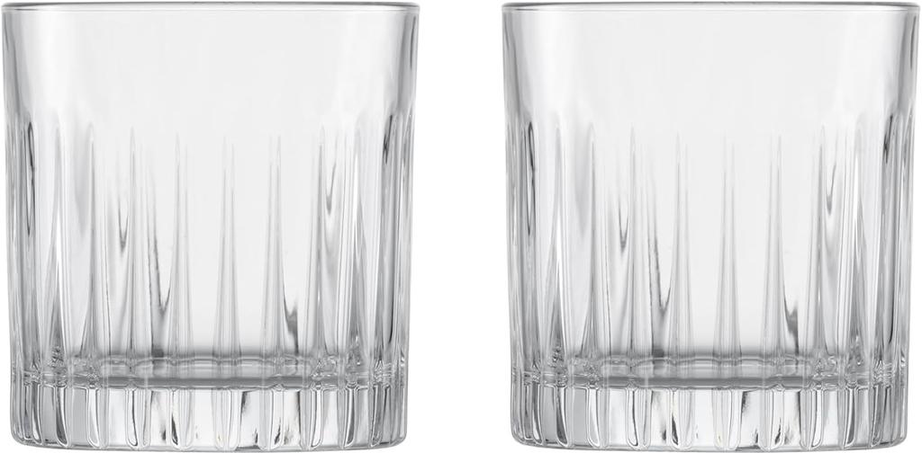 Zwiesel Glass (ZWIESEL GLAS) Break-Resistant Tumblers, Stage Style, for Whiskey and Hard Liquor, Pair of 2, Machine-Made (m121879)