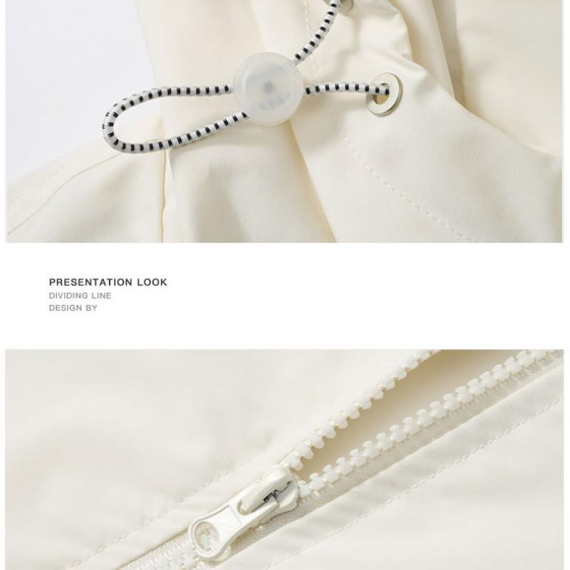 Весенне-осенняя водонепроницаемая куртка корейского модного бренда с капюшоном и принтом — фото 4