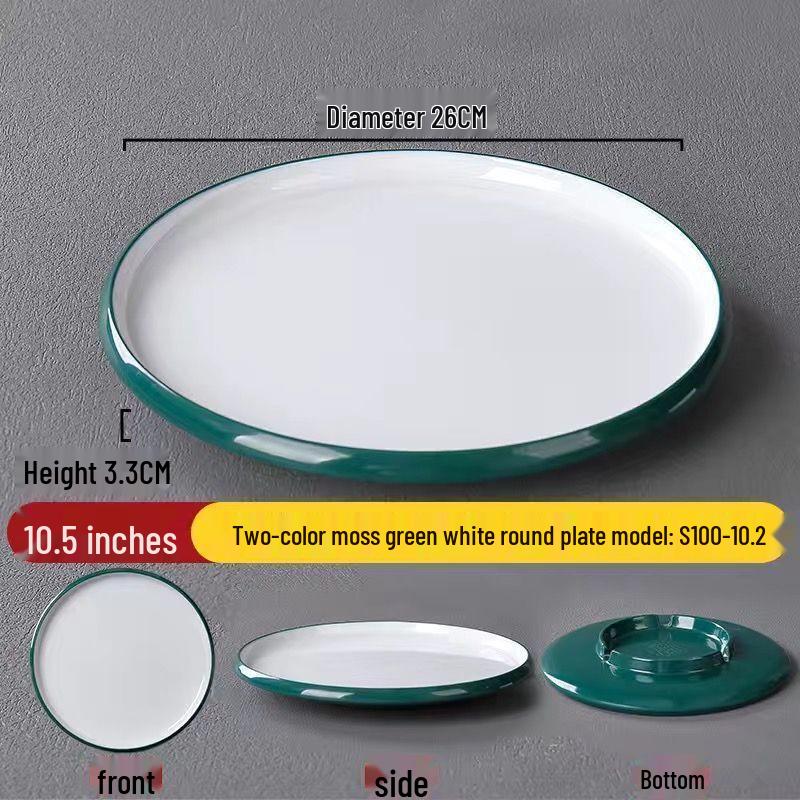 Commercial Melamine Flat Serving Plate Set