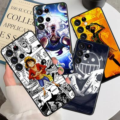 O-ne P-iece Anime Luffy For Samsung M62 M52 M33 M32 M31 M30 M23 M22 M21 Note 20 10 9 8 Ultra Plus Lite Black Phone Case