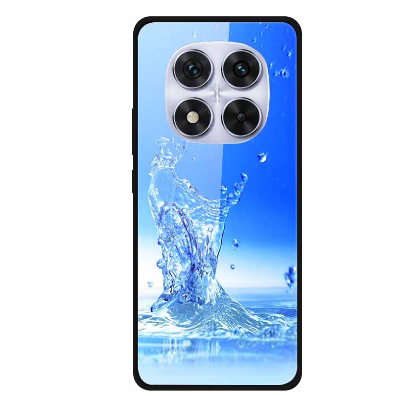 Tempered Glass Case For Redmi Note 14 Pro Coque 14Pro Flowers Phone Cases For Xiaomi Redmi Note14 Pro Hard Back Cover Case Funda