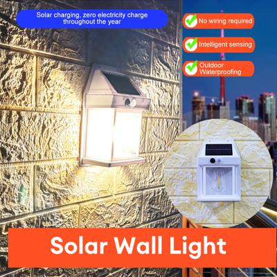 Solární wolframová nástěnná lampa, indukční noční lampa do dvorní uličky, venkovní vodotěsná LED žárovka, osvětlení zahradní krajiny, sváteční osvětlení